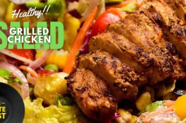 Grilled Chicken Salad, Healthy Salad Recipe (weight loss Recipe)