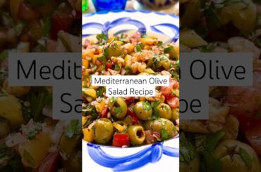 Healthy salad recipes don’t have to be boring! Try this OLIVE SALAD #saladrecipe