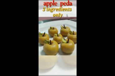 Apple peda | 3 ingredients only | simple & easy #shorts No fire recipe | Evening snacks recipe