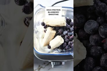 Blueberry Protein Smoothie For A Quick And Healthy Breakfast #short