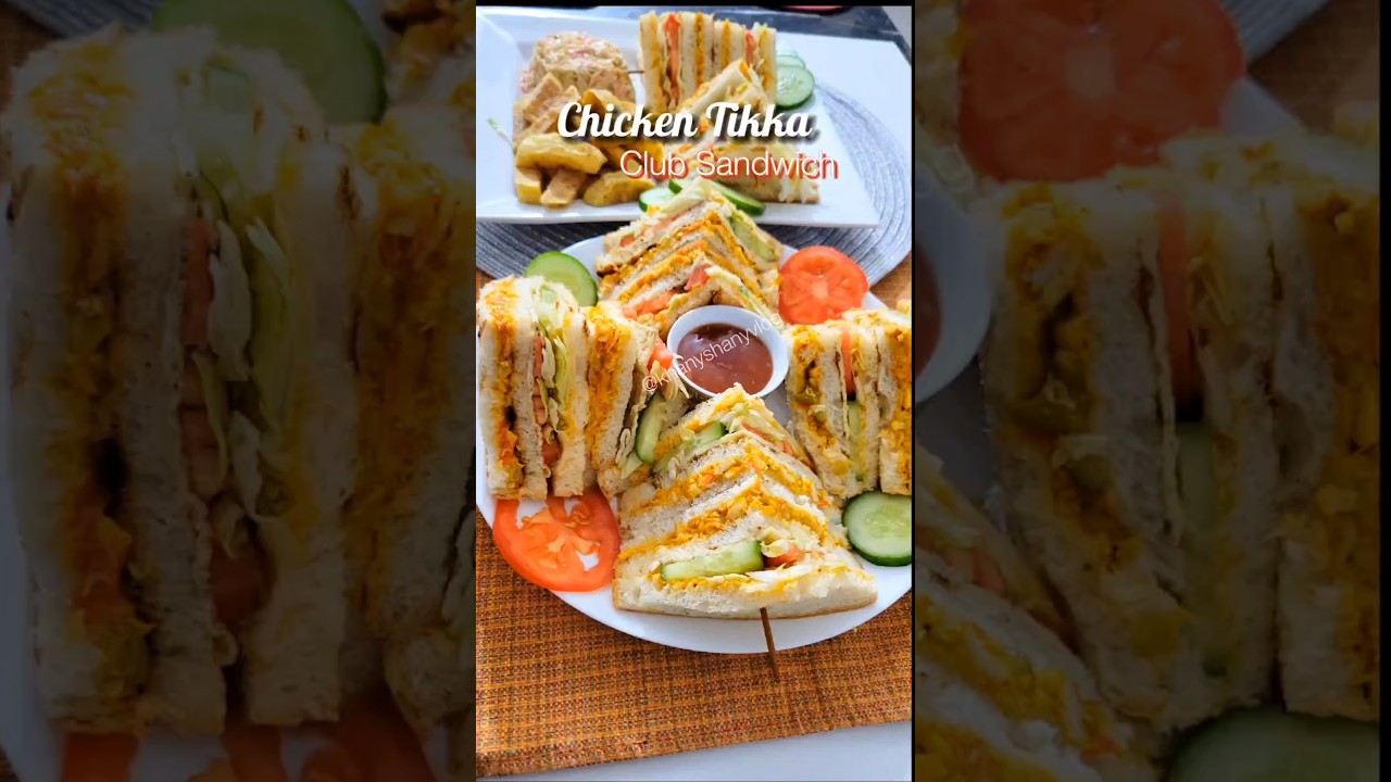 Chicken Tikka Club Sandwich #shorts #shortvideo #sandwich #chickentikka #viralvideo #khanyshanyvlog Chicken Tikka Club Sandwich #shorts #shortvideo #sandwich #chickentikka #viralvideo #khanyshanyvlog