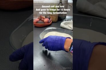 High hydration homemade #sourdough #ciabatta, kneading, Part1, coil- fold and fermentation. #bread