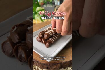 Chocolate Wafer Rolls At Home ! No Oven Recipes. 20 minutes mein taiyaar. Accha fav flavour batao