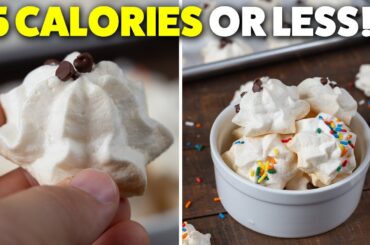 Sugar Free Meringue Cookies | Easy Low Calorie Dessert Recipe!