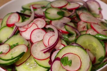 Cucumber Radish Salad Recipe | Healthy  Weight loss Salad