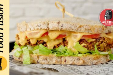 High Protein Crispy Chicken Sandwich Recipe by Food Fusion