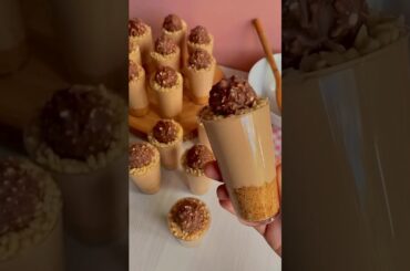 Quick Ferrero Rocher CheeseCake Dessert cups Recipe at home #dessert #recipe