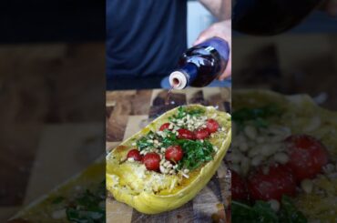 Protein-Packed Stuffed Spaghetti Squash | Easy & Healthy! #shorts #recipe