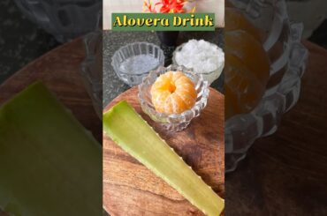 I tried this Aloe Vera and  Orange Juice for Weight loss?#aloevera #weightloss juice #healthy
