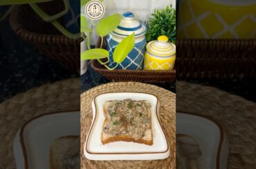 How I make Creamy Mushroom on Toast #shorts  #youtubeshorts #food #breakfast