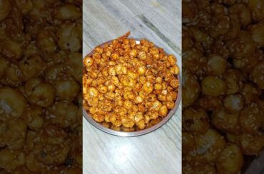 Healthy snacks for winter, sirf makhana gur se banaye #recipe #shorts