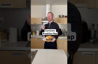 Carnivore Breakfast Bap #carnivore #carnivorediet #recipe #breakfast #food #cooking #healthy