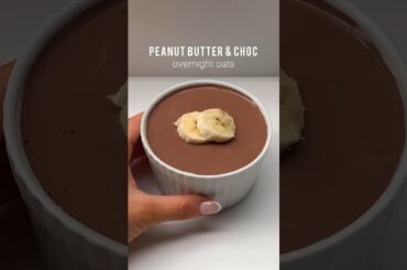 Peanut butter chocolate #chocolateoats #peanutbutter #overnightoats #breakfastrecipes #bakedoat #oat
