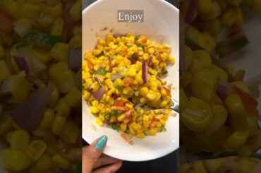Sweet Corn Chat Recipe | Healthy Corn Chat  #youtubeshorts #shorts #sweetcorn  #food