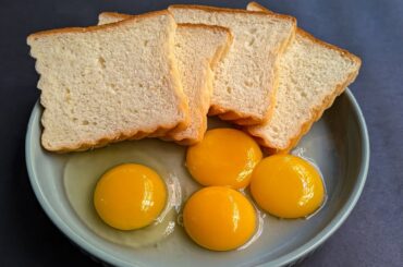 Simple Egg & Bread Tastier Than Pizza. Healthy Breakfast Ideas! Cheap & Easy Recipe.