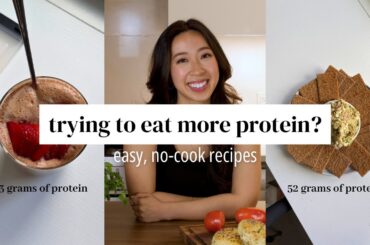 5 high protein snacks | DIETITIAN RECIPES | no protein powder needed options
