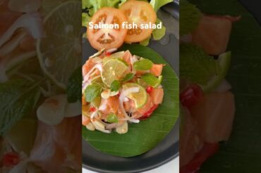 Salmon fish salad #fish #foodlover #streetfood