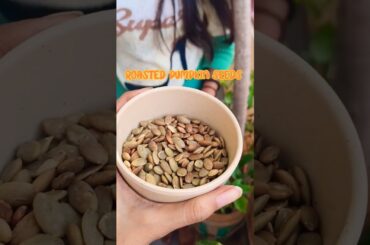 Roasted Pumpkin Seeds | Healthy snack recipe | Cooking with asmr sounds #shorts #youtube