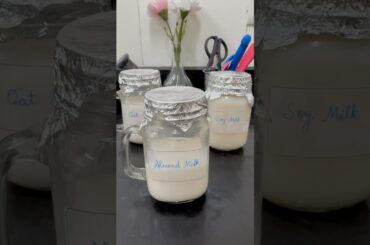 Healthy plant based milk without preservatives #almondmilk #soymilk #oats #healthyrecipes #cooking