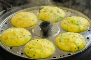 EASY BREAKFAST RECIPE - INSTANT BREAKFAST RECIPE - HEALTHY BREAKFAST RECIPE - VEGETABLE IDLI - IDLI