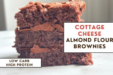 Low-Calorie Cottage Cheese Brownies | High-Protein, Gluten-Free Chocolate Treat!