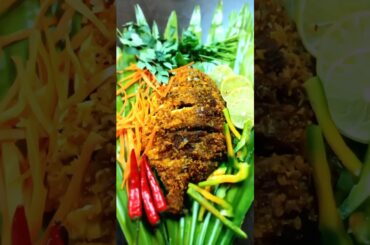 Fish Rava Fry Asmr Cooking | Pomfret Easy Healthy Dinner #shorts #shortsfeed #fishfry