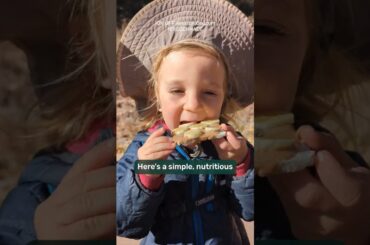 Healthy Snack: Regenerative Organic Almond Butter, Rice Crackers, and Bananas