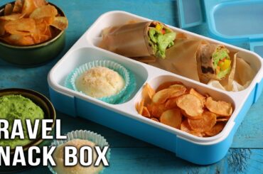 Healthy Snack Box | Spinach Hummus Wrap, Sweet Potato Wafers, Cake | Quick Travel Snack | Bhumika