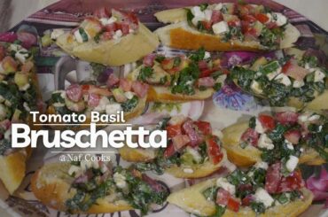 Tomato Basil Bruschetta || simple and healthy salad recipe|@Nafeesacooks