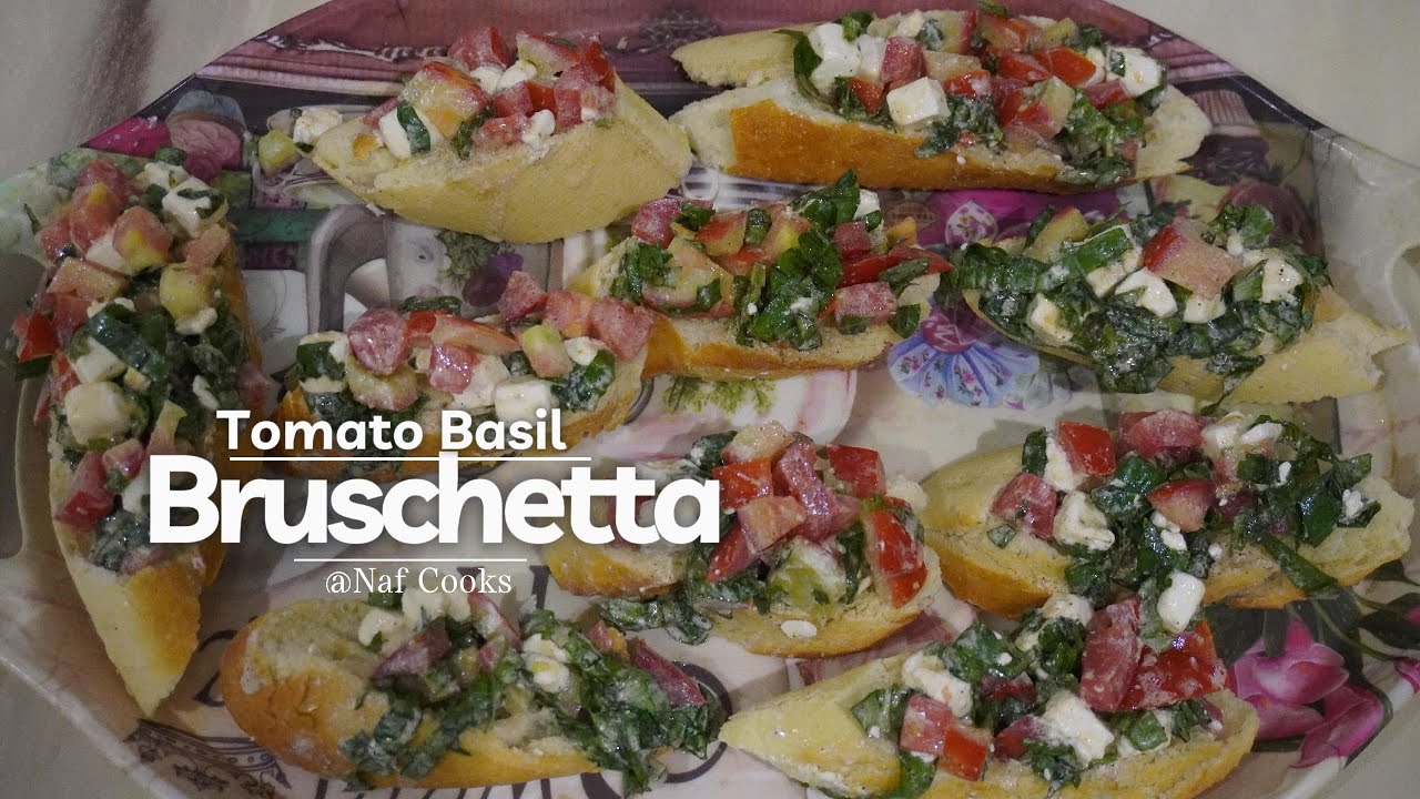Tomato Basil Bruschetta || simple and healthy salad recipe|@Nafeesacooks Tomato Basil Bruschetta || simple and healthy salad recipe|@Nafeesacooks