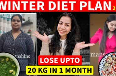 Winter Diet Plan To Lose Weight In Hindi 2024 | Lose 10 Kgs In 1 Month | Fat to Fab