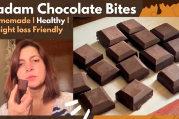 Healthy Homemade Almond Choco Bites | Badam Chocolate Recipe | No Sugar | Weight Loss Friendly