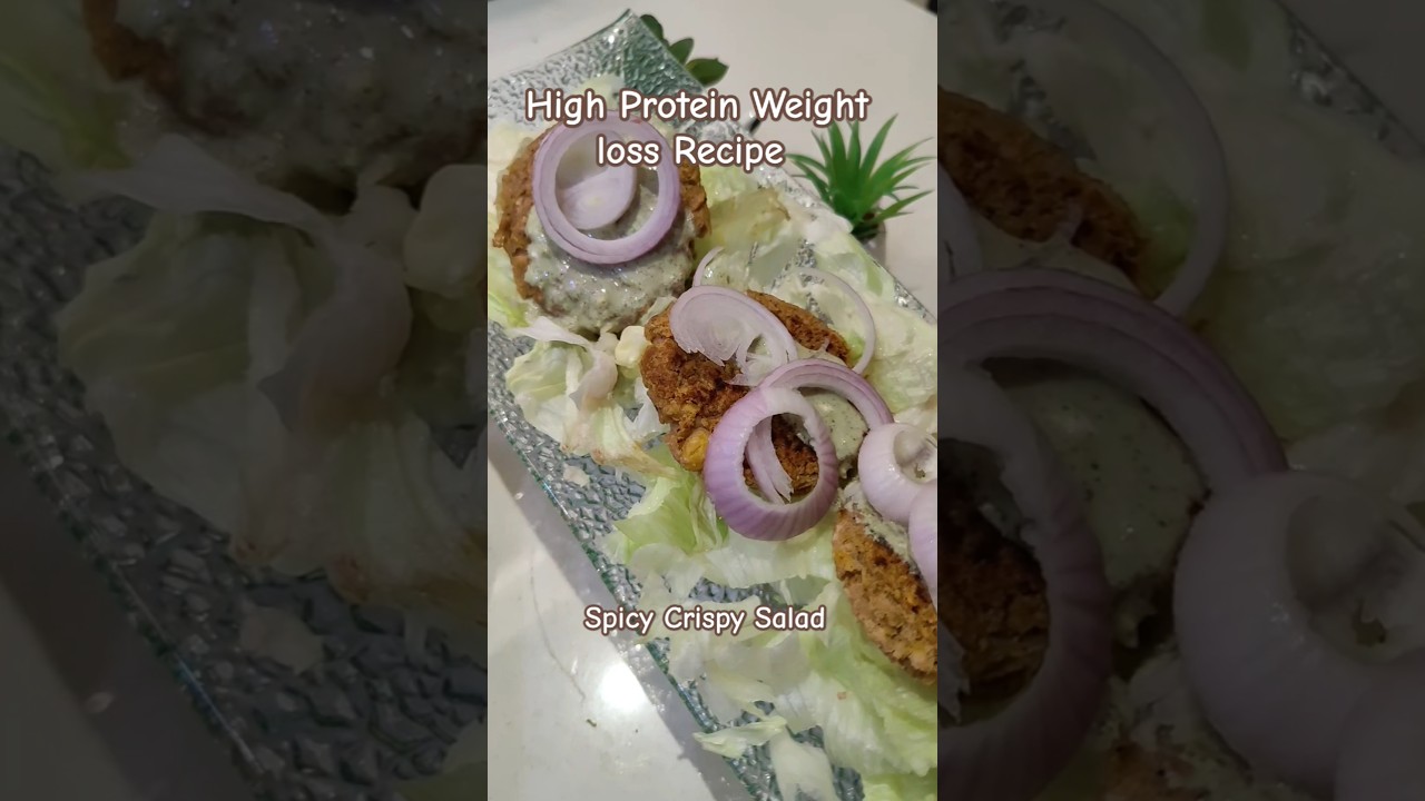 Spicy Crispy Salad | high Protein Weight loss Recipe | Ritika Kaimwal | diet cafe Spicy Crispy Salad | high Protein Weight loss Recipe | Ritika Kaimwal | diet cafe