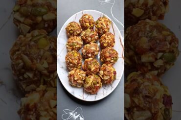 Healthy Dry Fruits Laddu Recipe #shorts #food #healthy #cooking #asmr #indiankitchenasmr