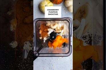 Healthy Pumpkin Smoothie Recipe | cranberry pumpkin smoothie #short #smoothierecipes