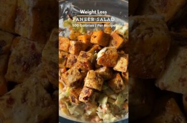 Weight Loss Paneer Salad | Low Calorie & High Protein Meal #weightloss #paneersalad #paneerrecipe