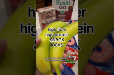 Share high fiber high protein snack ideas!  #snacks #healthy