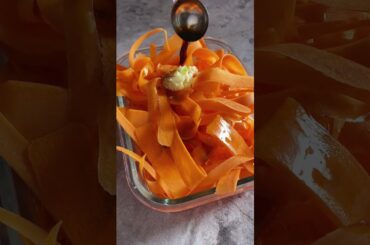 Fresh & Spicy! Must-Try Raw Carrot Salad Recipe  #recipe