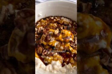 Warm Gingerbread Parfait | Healthy Breakfast Ideas #healthyfood #breakfastideas #healthybreakfast