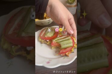 Healthy waffles #food #shotrs #asmr