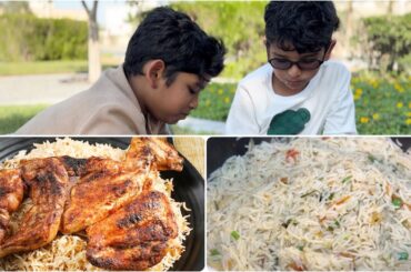 Grill chicken with Rice |Easy and Healthy lunch| Air fryer chicken Recipe|My Taste