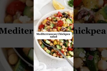 Mediterranean Chickpea Salad#salad #healthy #love #trending #food #cooking #yummy #delicious#recipe