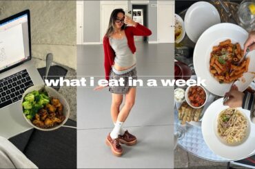 what i eat in a week (postgrad student, healthy recipes, home family life)