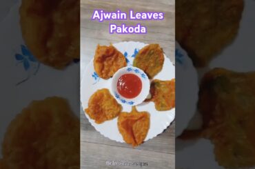 Ajwain Leaves Pakoda | Unique & Healthy Snack | #crispypakore #food #crispypakora #healthy