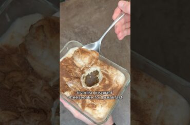 Healthy tiramisu breakfast cheese