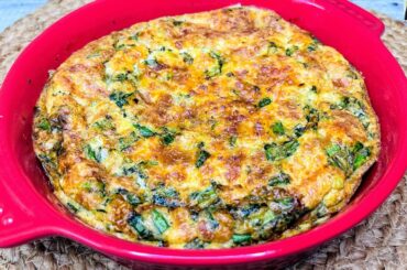 Low Carb Spinach Egg Casserole | Keto Weight Loss Recipe | Healthy Casserole Recipe