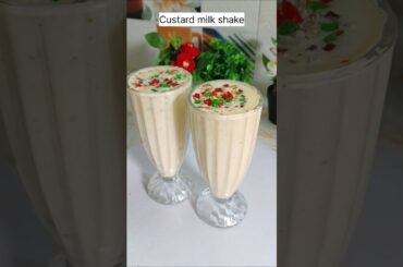 Custard Milk Shake Recipe | easy Custard milkshake | #shorts #ytshort #trending #viral #easy
