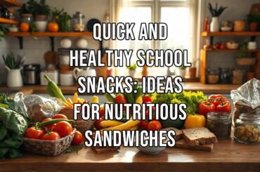 Quick and Healthy School Snacks Ideas for Nutritious Sandwiches