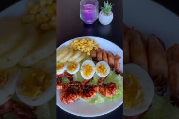 Seafood dinner #shortvideo #food #cooking #asmr #asmrsounds #dinner #recipe #healthy ##shorts #easy