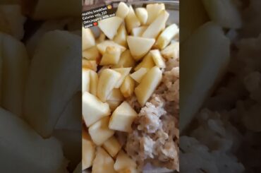 Quickmealideas, #weightloss #yt #ytshots   apple with oats morning breakfast #shorts